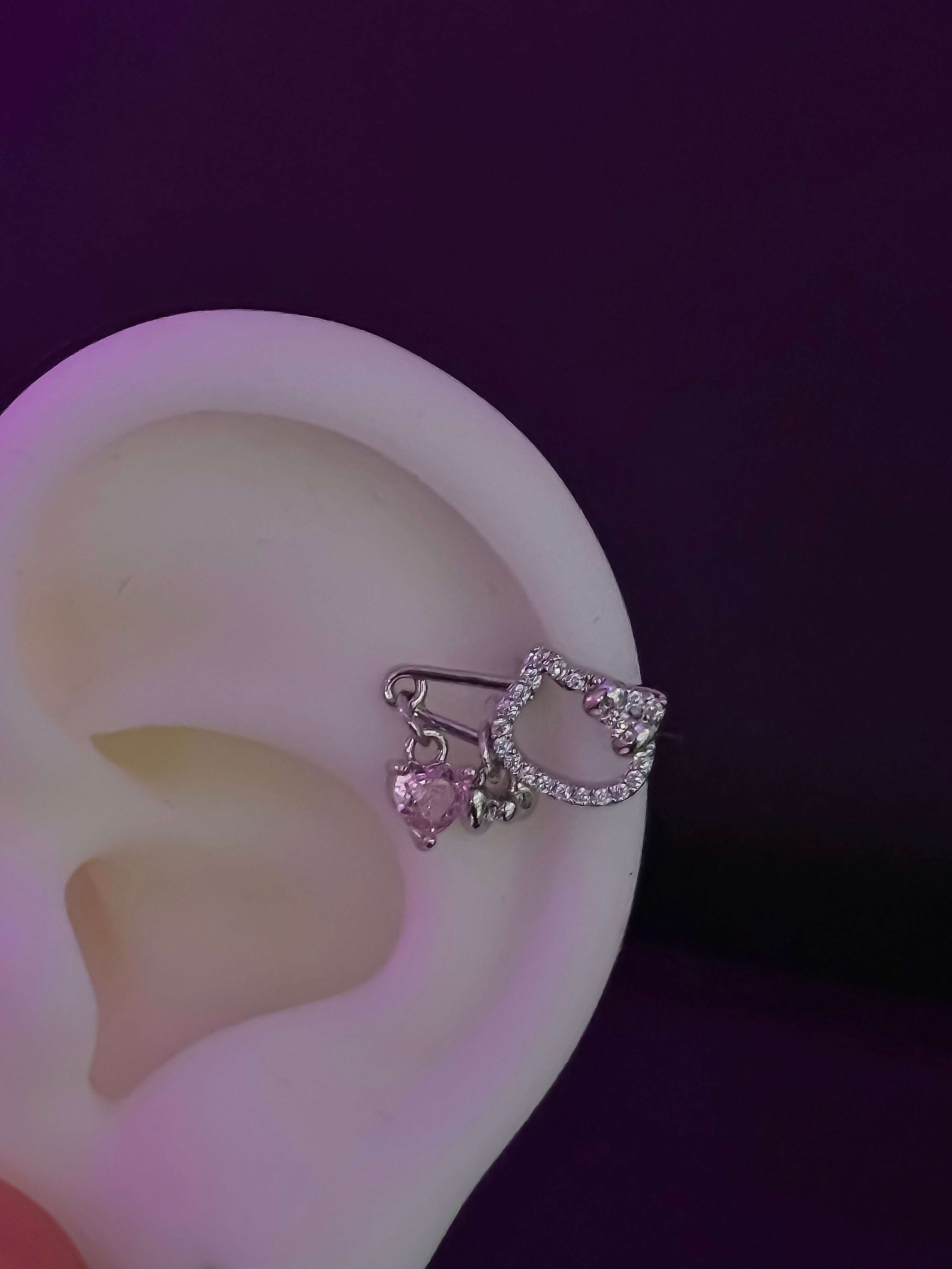 Piercing oreja Hello Kitty o017
