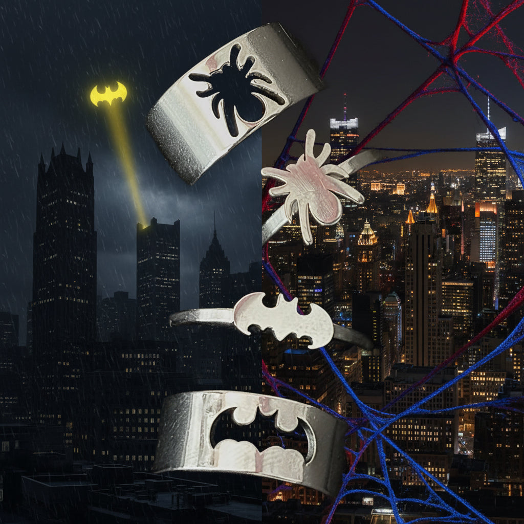 Anillo match Spiderman x Batman llm012