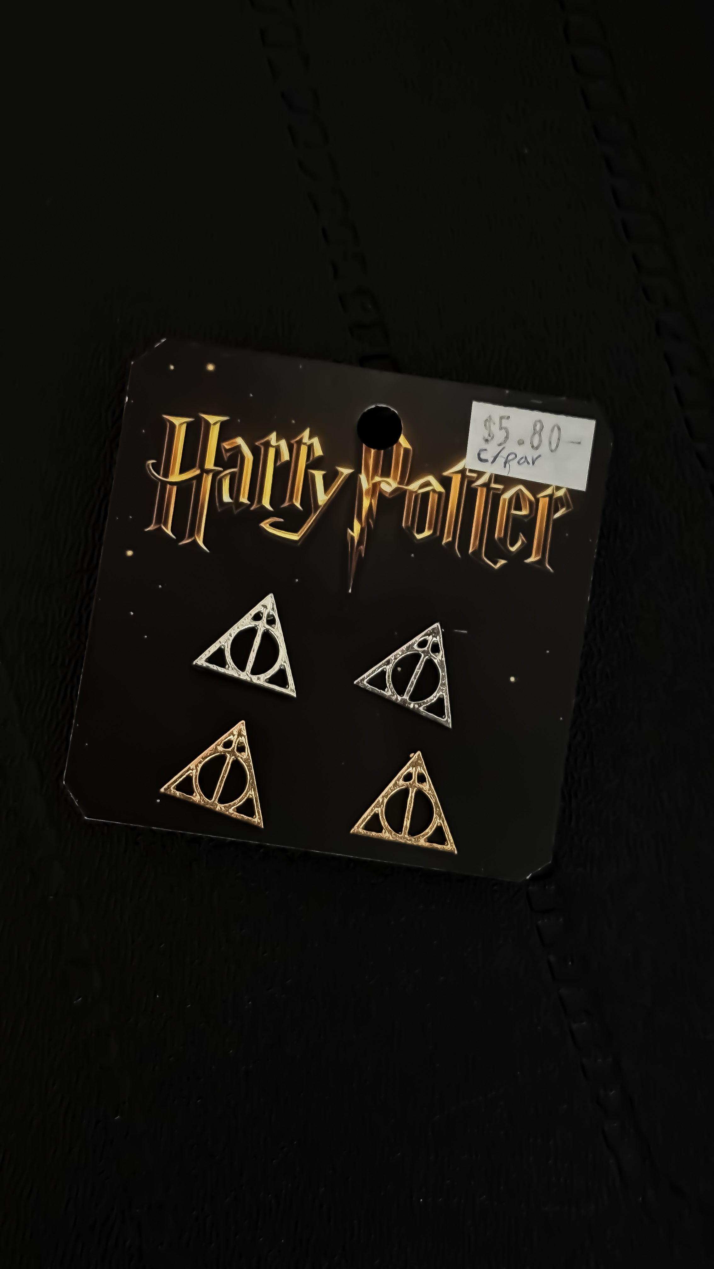 Aretes rectos Harry Potter t077