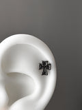 Piercing oreja Cross Silver o053
