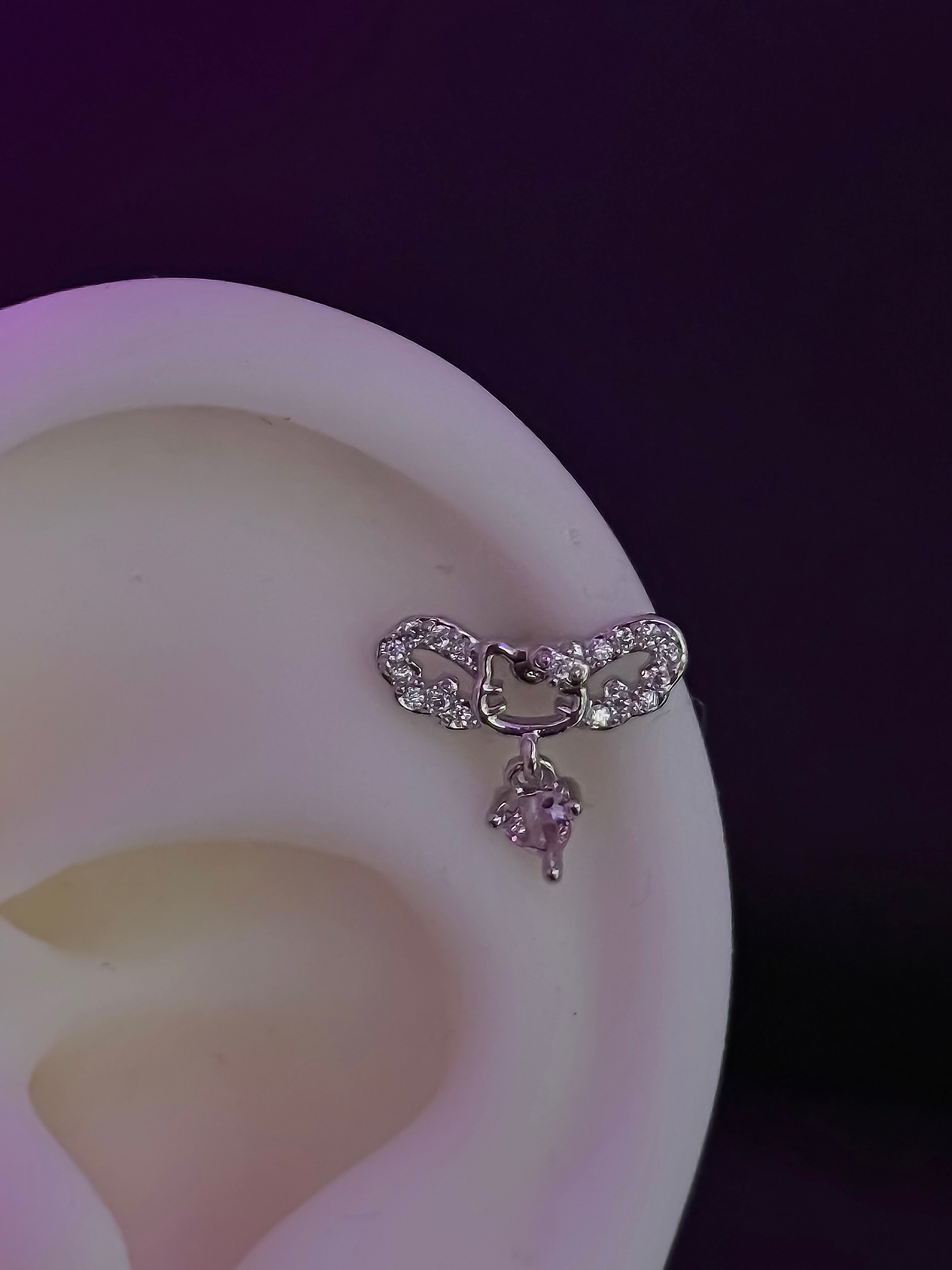 Piercing oreja Hello Kitty o016