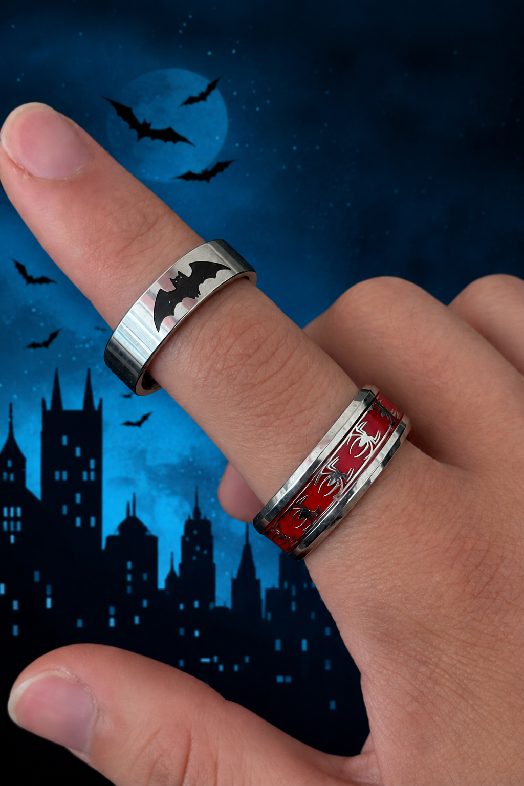Anillo unisex Spiderman / Batman LLX033