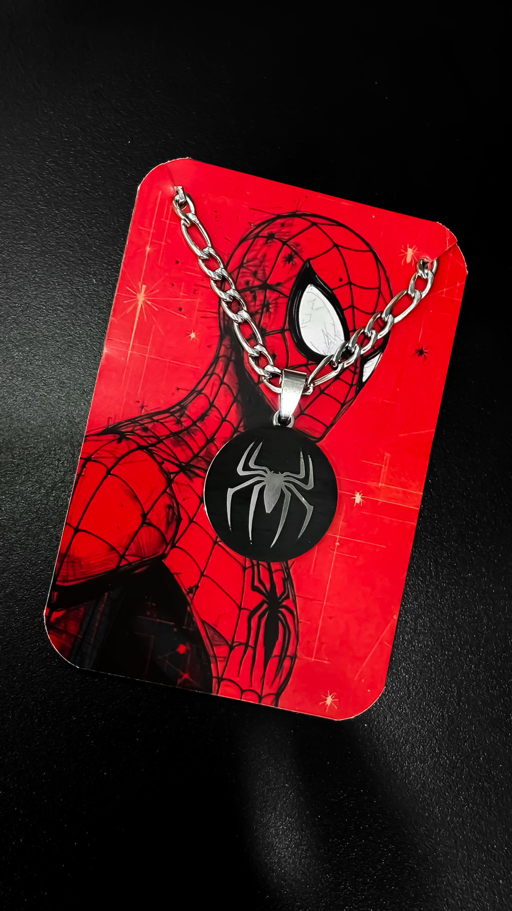 Collar unisex medallon Spiderman Batman CX156